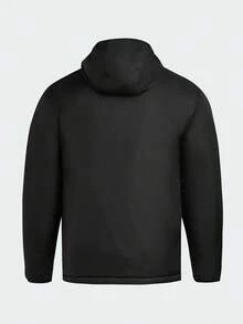 Adidas/Authentic Men's Warm Sports Hooded Padded Coat KF6755 - Black - View 2