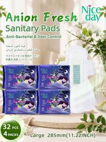 Niceday 负离子卫生巾，日常卫生巾，285毫米，8片/包，超薄经期护垫，超柔软月经垫，内裤护垫，含负离子成分，高吸收性，防漏，私处无异味，清凉不痒 - 紫丁香色 - 查看 14