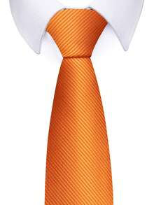 1 Peça Gravata Masculina de Cor Sólida com 8CM de Largura, Adequada para Combinar com Camisas e Ternos, Ideal para o Ambiente de Trabalho, Entrevistas de Emprego, Reuniões Formais - Cores misturadas - Visão 15