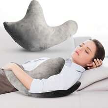 1pc Rotator Cuff Pillow - Shoulder Surgery Recovery Pillow, Suitable For Side Sleeping, Arm Support Cushion, For Rotator Cuff Injury And Post-Surgery Comfort, Gray - Grey - View 2