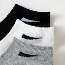 1/5/10/15 Pairs Solid Color Sports Boat Socks For Men, Moisture-Wicking, Odor-Resistant, Breathable Running Boat Socks With Arch Support - Multicolor - View 6