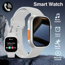 1pc Men's & Women's Silicone Strap Sports Smart Watch, Call, Step Counter, Calorie, Call & Message Notification Multifunctional Smartwatch, Compatible With Android And Apple System Phones - Multicolor - View 1