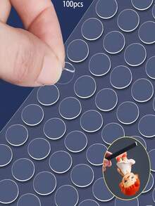 100PCS Round Double Sided Adhesive Tape Dots Strong Acrylic Stickers DIY Scrapbooking Craft Production Fixing Pads - Transparent - View 1