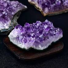 2件組精美紫水晶原石，重量180-255克，適合寶石手工、製作紫水晶飾品、居家裝飾及打造獨特禮物 - 2件(120-170公克) - 查看 9
