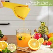 Lemon Juicer With Slicing Tray Set, Efficient Juicing, Easy To Use, Very Sturdy, Lemon Juicer, Lime Juicer, Citrus Juicer, Pressing Set - Multicolor - View 8