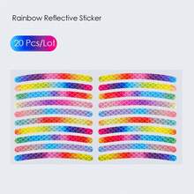 Juego de 2040 pegatinas reflectantes para bicicletas, pegatinas de advertencia de  para ruedas, película luminosa de alta intensidad para uso nocturno, universal para bicicletas, motocicletas y automóviles, etiquetas reflectantes de . - Negro - Ver 1