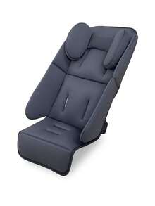 1 buah Alas Kursi Kereta Bayi, Bantalan Nyaman 2-in-1 untuk Bayi Baru Lahir hingga Balita, Lembut, Bernapas, dan Nyaman, Bantalan Kursi Sepanjang Musim, Cocok untuk Berbagai Kereta Bayi - Dark Grey - View 8