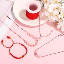 1pcs No.72 Jade Line 0.8mm Handmade Braided Rope Beading Cord Hand-Woven Necklace Bracelet Red String Chinese Knot DIY Material - 30m - View 7