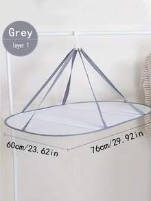 Multi-Layer Hanging Drying Rack, Windproof Drying Basket & Anti-Deformation Sweater Drying Net. Suitable For Balcony Drying And Clothing Storage In Living Room And Bedroom. - Multicolor - View 7