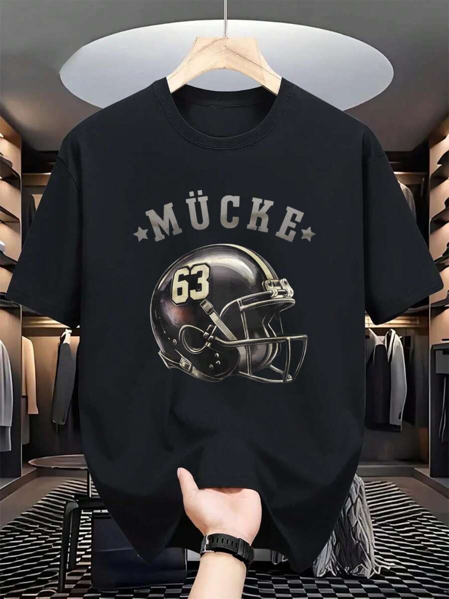 Men'S Mosquito 63 Retro Football Jersey T-Shirt - Mucke 63 Logo Print, Vintage Breathable Soft Fan Merchandise, Collectible Gift For Soccer Games And - Black - View 1
