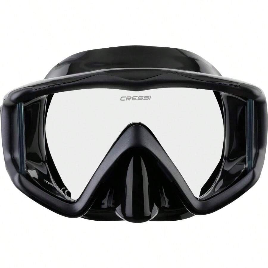 Comfortable, Pure Silicone Diving/Snorkeling Mask - 卡其色 - 查看 1