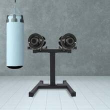 Adjustable Dumbbell Rack And Stand. Perfect Home-Gym Dumbell Rack For At-Home Workouts., Convenient And Prevents Accidents. - Black - View 9