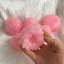 1pc Transparent Pink/Blue Grape Cluster Squeeze Ball, Transparent Bead Fruit Shaped Stress Relief Fingertip Toy, Soft TPR Material Anxiety Relief Toy, Ideal Birthday Gift, Holiday Gift, Couple Gift, Daily Gift, Party Favor, Essential For Stress Relief - one-size - View 8