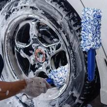 Anti-Scratch Soft Bristle Wheel Cleaning Brush, Deep Detail Rim Brush For Car Truck Motorcycle Hard-To-Reach Area Car Care - Multiple Styles - View 1