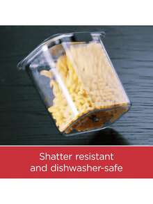Rubbermaid Brilliance 16-Cup Airtight Food Storage Container With Lid - Optimal Pantry Organization Flour Sugar And Food Storage - Multicolor - View 8