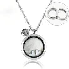 Pet Memorial Necklace, The Pendant Can Rotate To Open To Store Cat And Dog Hair And Teeth. Dog Hair Souvenir, Cat Hair Storage, Cat Hair Memorial Item, Women's Accessory - Multicolor - View 11