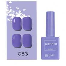 Esmalte em Gel Azul Claro 15ml, Tom Azul Roxo Claro, Esmalte UV LED Soak-Off, Frasco Único Cor Única, Qualidade Profissional de Salão de Unhas, Longa Duração, Estilo Romântico de Primavera, Suprimentos de Cuidados com as Unhas DIY para Casa, Óleo de Unha de Alto Brilho - Lavanda - Visão 11