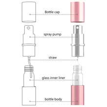 Rotatable Telescopic Spray Bottle, Aluminum Perfume Decant Bottle, Reusable Travel Size Perfume Bottle With Sprayer Device - Multicolor - View 8