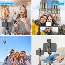 Professional Extendable Phone Selfie Stick, 40-Inch Floor Stand With Wireless Remote Control, 360° Rotatable Stable Anti-Shake Handheld Monopod, Designed For Live Streaming, Travel, And Outdoor Vlogging, Compatible - View 7