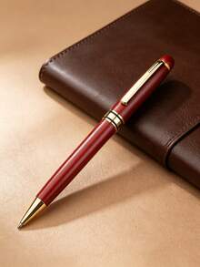 Engraved Bamboo Wood Metal Ballpoint Pen, Customized Logo, Graduation Gift For Father, Mother, Teacher, Classmate, Friend - Round - View 12