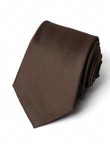 1 Peça Gravata Masculina de Cor Sólida com 8CM de Largura, Adequada para Combinar com Camisas e Ternos, Ideal para o Ambiente de Trabalho, Entrevistas de Emprego, Reuniões Formais - Cores misturadas - Visão 5