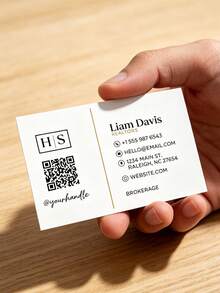 20/50/100pcs Customized Cards, Customized Greeting Cards, Customized QR Codes, Customized Payment, Customized Coupons, Customized Event Cards, Customized Counter Cards, Birthday, Party, Holiday, Wedding, Confession, Table Signs - QR Code Business Card - View 9