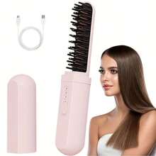 Portable USB Rechargeable Hair Straightener - Dual Function Straightener & Curler, Negative Ion Technology, Anti-Scald Protection, Wet/Dry Use, Compact Travel Design, Suitable For Home, Travel And Outdoor Use - Ideal Gift - Multicolor - View 12