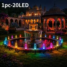 3D Crystal Solar Lawn Lights, 8 Modes Outdoor Garden Path Wedding Decor Lamp - Solar Rod Lamp - View 13