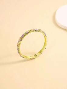 14K Gold Plated Fashionable Casual Versatile Commute Vintage Colorful Bracelet For Women - Yellow Gold - View 2