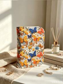 Book-Style Jewelry Organizer, Jewelry Pouch And Loose-Leaf Storage Binder (With Transparent Zippered Velvet Bag), Designed For Travel, Suitable For Earrings, Rings, Necklaces, Bracelets Storage, Book-Shaped Jewelry Storage Bag - Multicolor - View 14