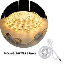 室內 LED 燈附按鈕開關與 USB LED 燈條，適用於客廳與臥室背景照明，易於安裝與裝飾 - 501 Switch Light Strip - 查看 13