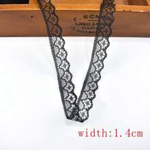 10M/Roll Black Lace Ribbon Set Floral Embroidery Lace Trim For Sewing DIY Craft Gothic Lingerie Dress Decoration Gift Wrapping Fabric Accessories - A-black - View 16
