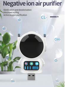 1 pieza Purificador de aire de iones negativos, tipo enchufable, barra de oxígeno de iones negativos, purifica el formaldehído y el humo, elimina el PM2.5, sin consumibles necesarios, enchufar y listo - Purificador MINI - Ver 2