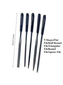 Industrial Grade Metal File Set, Durable Carbon Steel File Tool Kit, Precision Shaping And Carving Tools, Ergonomic Design Handle, High-Temperature Quenched Hardened, Long-Lasting, Suitable For Metal, Wood, Glass And Jewelry Processing - Multicolor - View 4