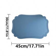 4pcs/1set Faux Leather Nordic Style Coasters, Kitchen & Dining Table Accessories, Heat-Resistant Western Style Placemats, Suitable For Holiday Decor, Party & Banquet Decoration, Tabletop Protection, Washable & Easy To Clean - Multicolor - View 3