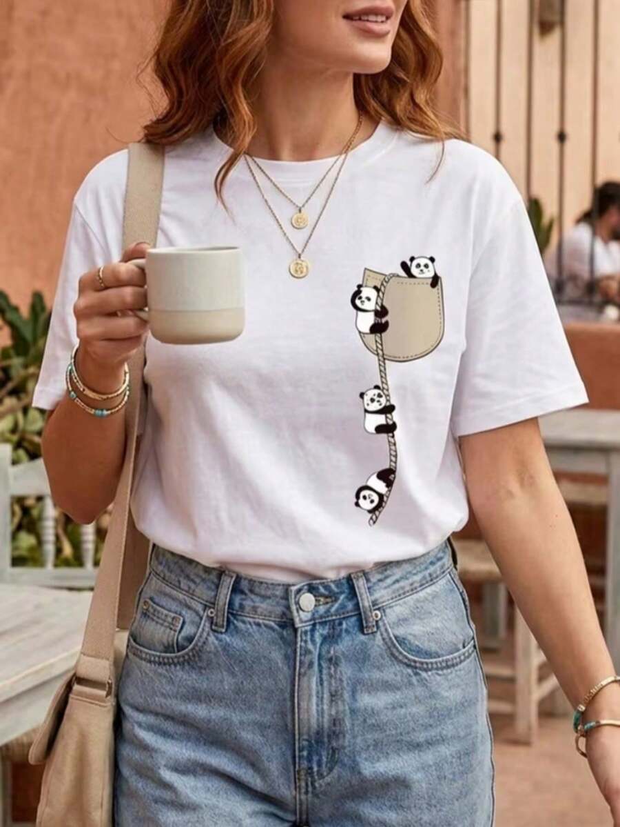 Women T-Shirts - 白色的. - 查看 1