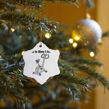 ORN1025681 This Is How I Roll Exercise Bike Exercising Design - Snowflake Ornament, 3 - Inch, Porcelain - adorno de porcelana en forma de copo de nieve de 7.6 cm - Ver 7
