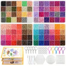 38.400 piezas Cuentas de fusible mini de 2,6 mm Juego de manualidades de píxeles 3D, Cuentas de píxeles 3D, Kit de cuentas hechas a mano con tablero de clavijas, llavero e instrucciones, adecuado para proyectos de arte creativo y decoración del hogar - Perlas fusibles de 2,6 mm - Ver 5