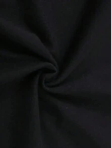 Camisa de manga corta de dama con cuello redondo y estampado de perro. Es de alta elasticidad y cumple con los estándares. Es una camiseta casual en estilo perro salchicha italiano y cómoda, - Negro - Ver 4