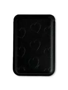 Ins Diseño de Nicho de Moda Retro Corazón Lazo Letra Tarjetero Magnético, Portátil Personalizado Compatible Con IPhone 17/16/15/14/13/12/11 - Multicolor - Ver 3