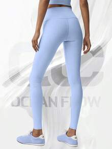 High-Waist Airbrush Legging - Light Provence Blue - 查看 2