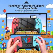 2026 New Hot-Selling Portable Game Console 3.5-Inch Large Screen Handheld Game Machine, Built-In 500 Classic Retro Games, Supports 2-Player Battle And TV Casting, Suitable For Teens/Adults, Nostalgic Gift, Portable Mini, Stress-Relief Nostalgic Toy For Adults And Teens - Multicolor - View 3