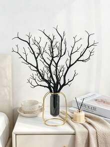 5pcs Artificial Tree Branches, Suitable For Home, Wedding, Party Decoration, Table Centerpiece, Valentine's Day, Birthday Gift, Graduation Ceremony And Other Occasions - Black - View 6