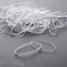 49/99/149pcs Transparent TPU Anti-Aging Rubber Bands, Heat Resistant, Oxidation Resistant, High Toughness, Durable And Hard To Break - Round - View 1