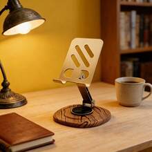 Desktop Phone Stand 360° Rotatable, Sturdy, Adjustable Desktop Phone Holder, Foldable Phone Stand, Compatible With All Phones - A - View 8