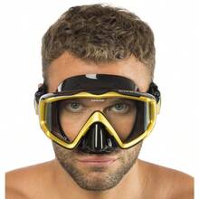 Máscara de buceo/esnórquel en silicona pura y cómoda - Camel - Ver 6