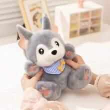 Juguetes de peluche de animales de 18cm/7.09in, gato negro, lobo, ratón, oso, cómodos, perfectos para decorar la cama o el sofá, decoración ideal para vacaciones, fiesta temática o reunión, regalo de decoración, también regalo perfecto para el cumpleaños o celebración de los niños. - Multicolor - Ver 4