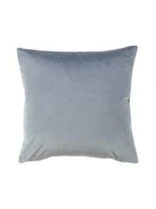 1pc Solid Color Velvet Plaid Pillowcase, Modern Polyester Fiber Square Cushion Cover, Soft And Comfortable, Suitable For Living Room Home Decor - Dusty Blue - View 6