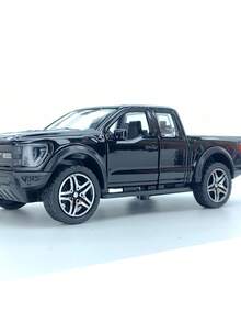 逼真金屬慣性賽車模型，男孩迷你玩具車，桌面收藏玩具 - 黑色 - 查看 2
