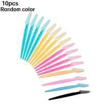 20pcs/10pcs/1pc 眉毛修剪安全剃刀片除毛工具,多功能去角質皮膚刮毛工具,眉毛塑形美容工具,面部和身體除毛剃刀,用於塑造女性眉毛,多種顏色可選,中性無痛面部去角質刮鬍刀,可重複使用的面部細毛去除器(無需電力),眉毛,旅行必需品,旅行,假期必需品,迷人妝容,粉紅色,粉紅色,浴室配件,紫色,夏季,美容,配件 - 彩色 - 查看 18